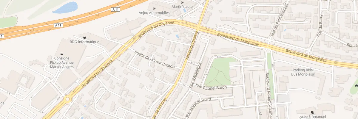 Plan du 73 Rte de Briollay à Angers