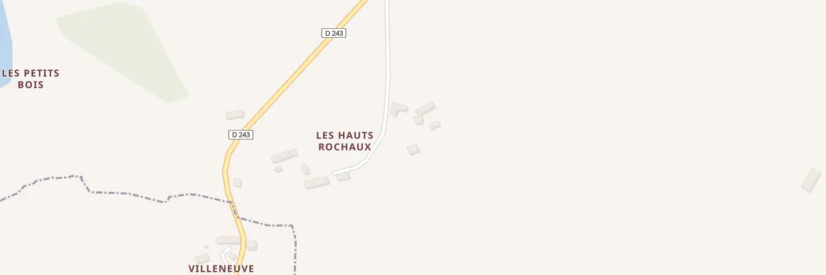 Plan du 3 Les Hauts Rochaux Le Houss au Housseau-Brétignolles