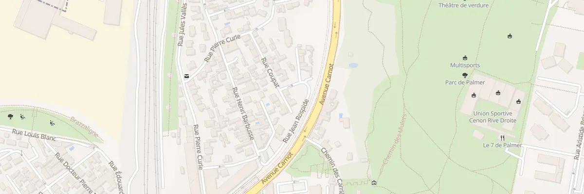 Plan du 7 Rue Coupat à Cenon