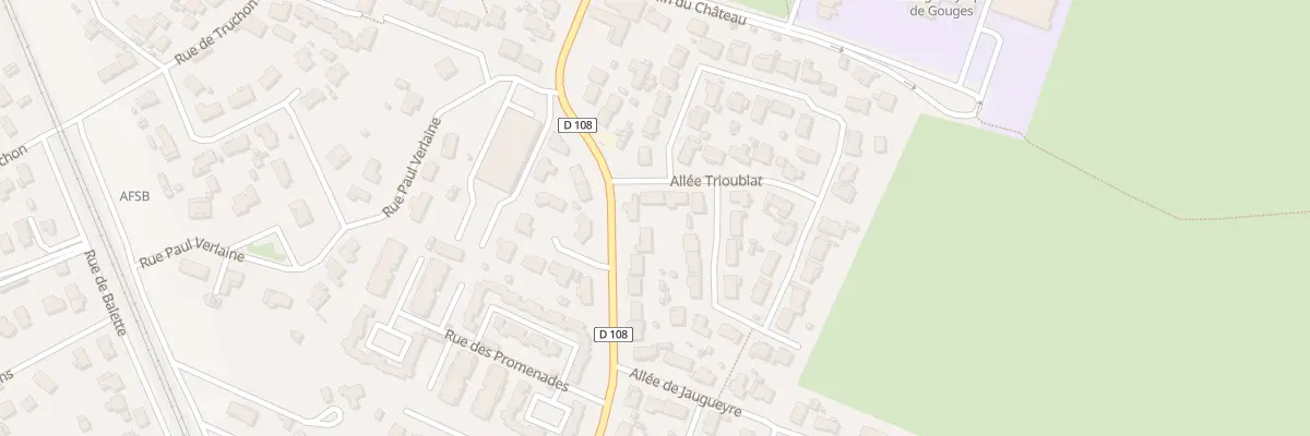 Plan du 3 All Trioublat à Cadaujac