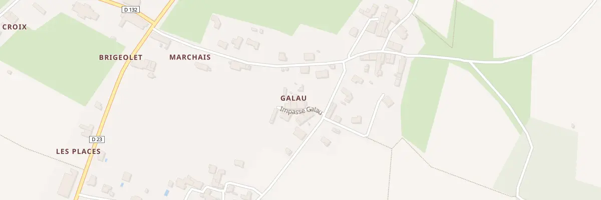 Plan du 162 Galau à Lansac