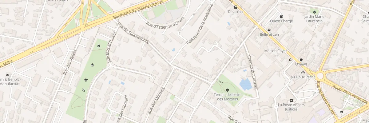 Plan du 54 Rue des Mortiers à Angers