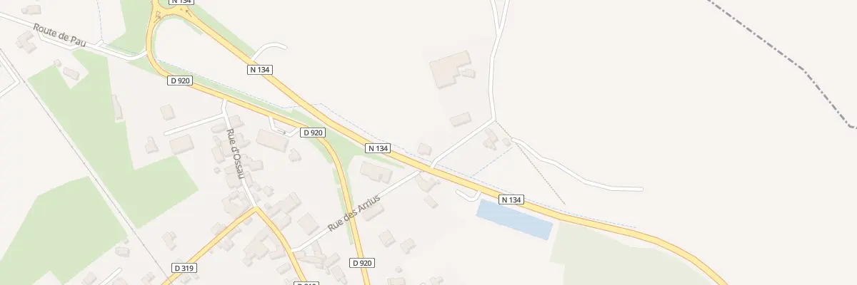 Plan du 2 Rue des Arrius à Herrère