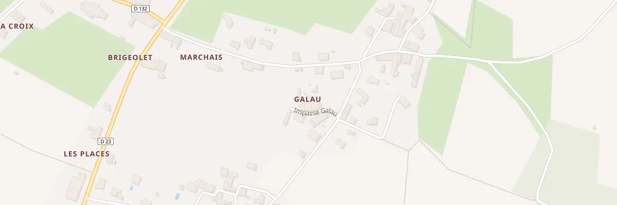 Plan du 160 Galau à Lansac