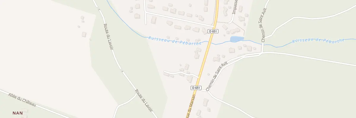 Plan du 330 Av du Marsan à Cère