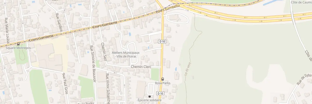 Plan du 206 Av Pasteur à Floirac
