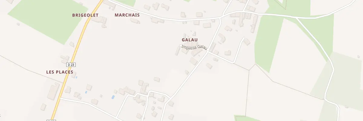 Plan du 156 Galau à Lansac