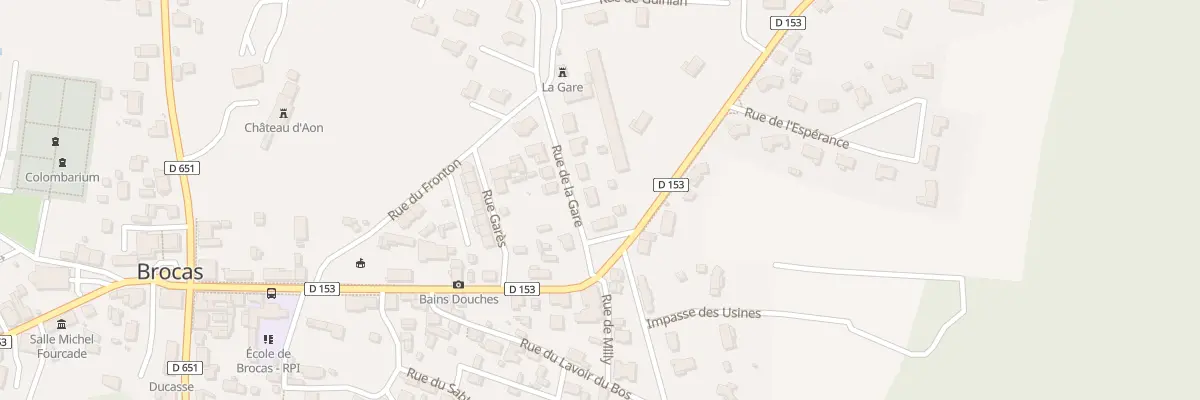 Plan du 64 Rue de la Gare à Brocas