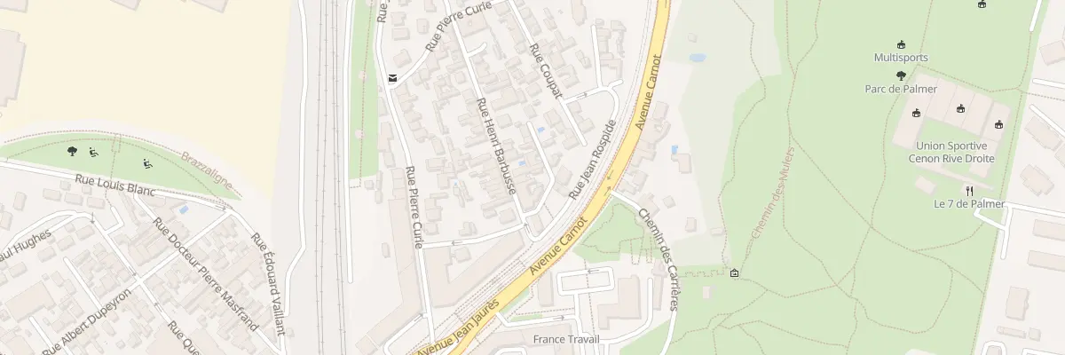 Plan du 9 Rue Henri Barbusse à Cenon
