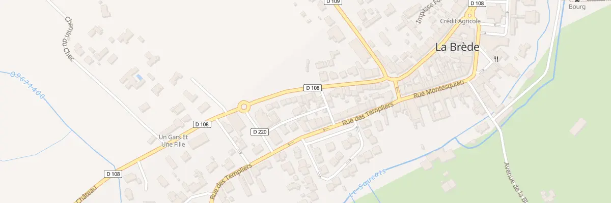 Plan du 24 Av du Château à La Brède