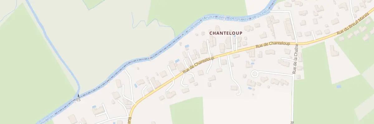 Plan du 28 Rue de Chanteloup à Bessines