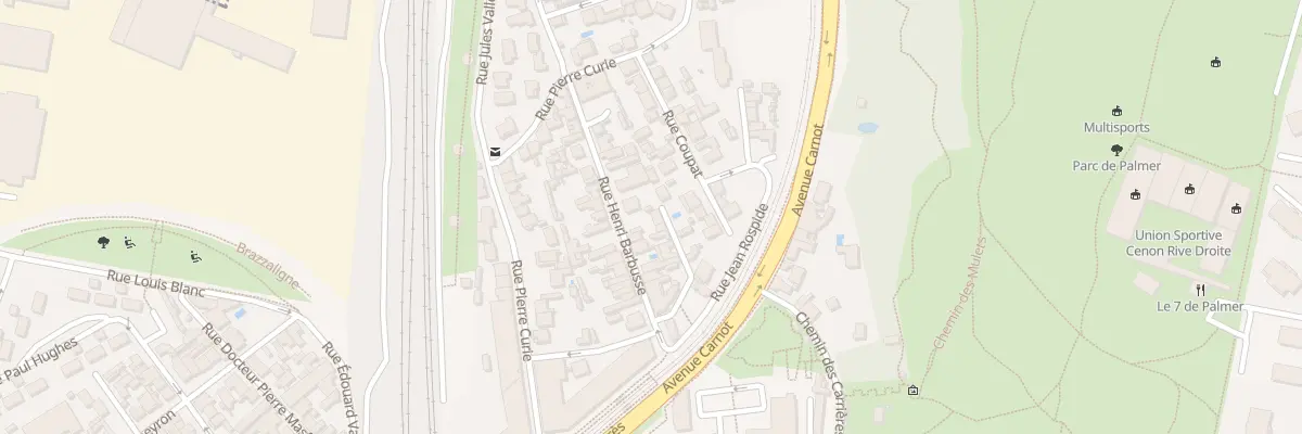 Plan du 17 Rue Henri Barbusse à Cenon