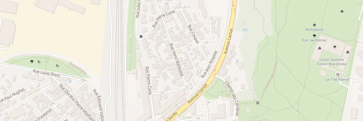 Plan du 15 Rue Henri Barbusse à Cenon