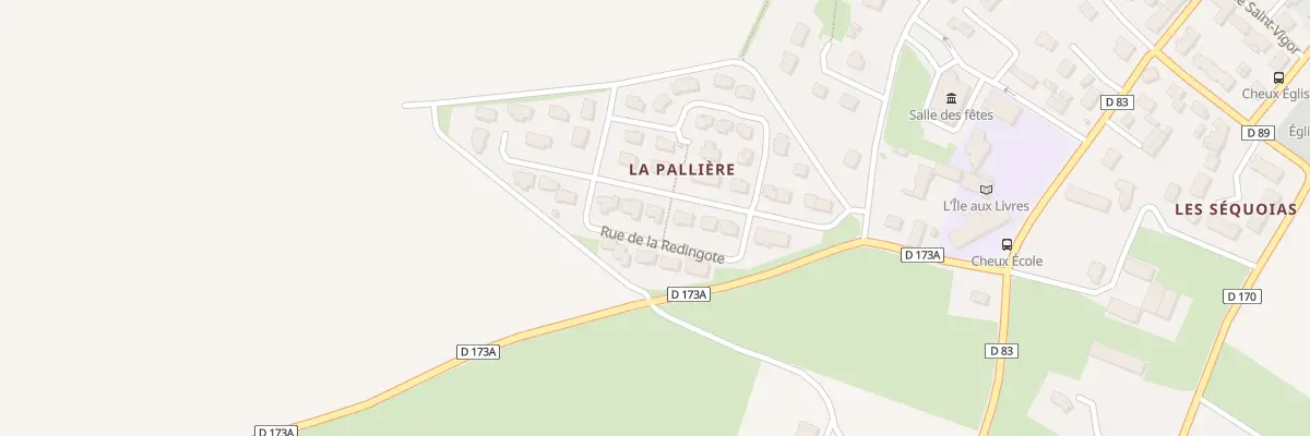 Plan du 12 Rue de la Palliere Cheux à Thue et Mue