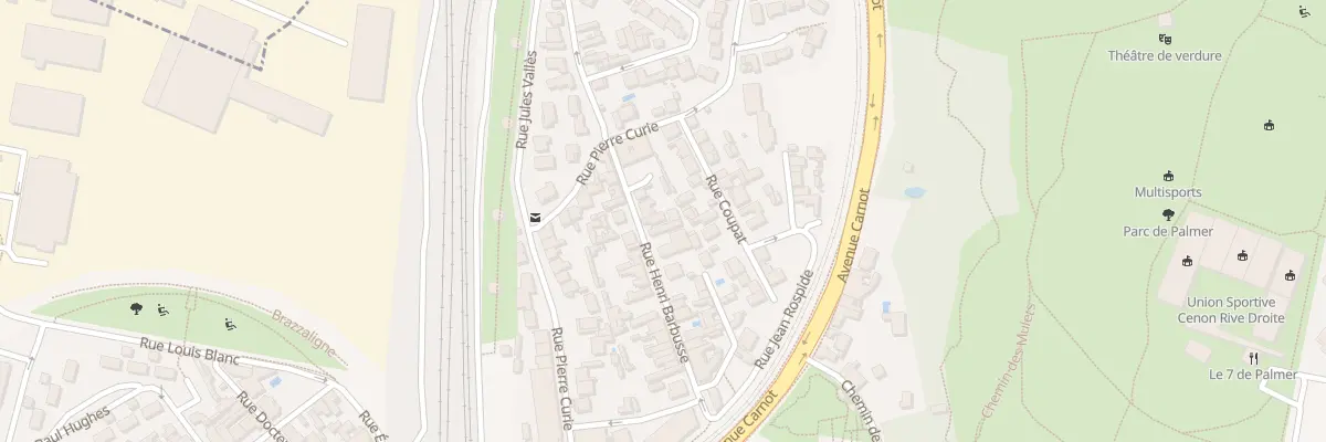 Plan du 27 Rue Henri Barbusse à Cenon