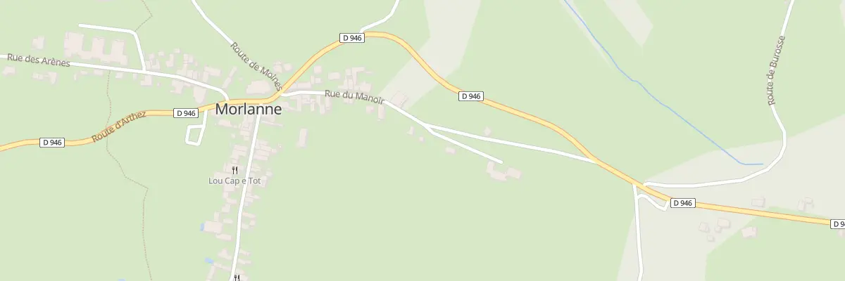 Plan du 183 Rte du Manoir à Morlanne