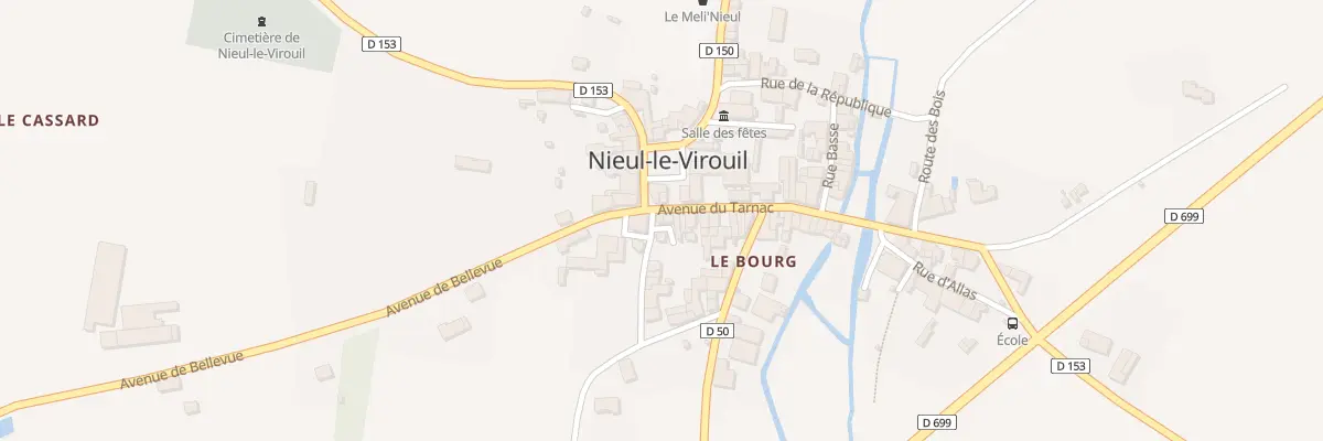 Plan du 1 Rue de la Boulangerie à Nieul-le-Virouil