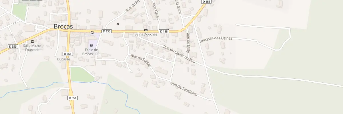Plan du 126 Rue du Lavoir du Bos à Brocas