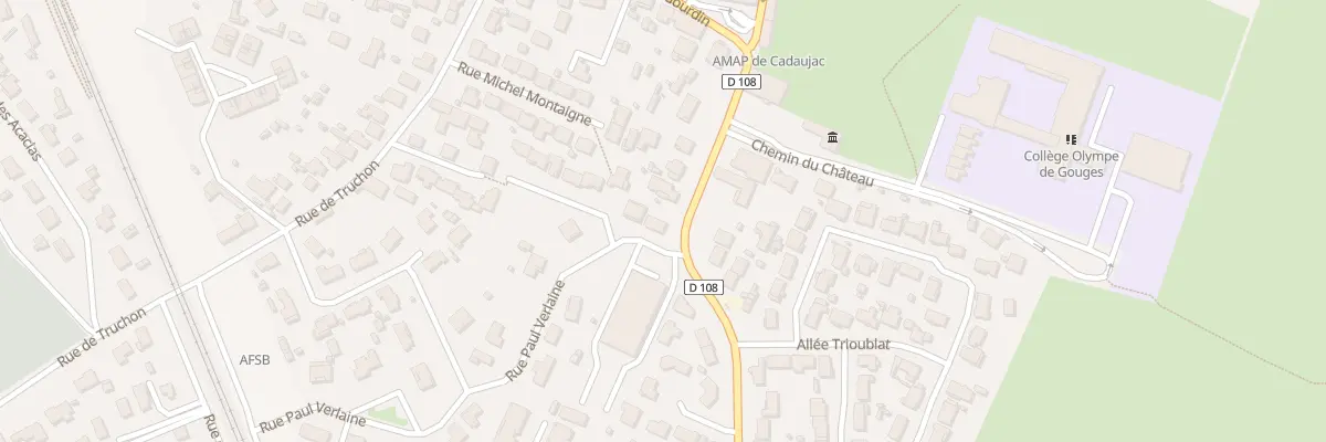 Plan du 18 Rue Paul Verlaine à Cadaujac