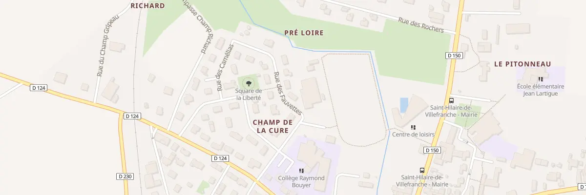 Plan du 2 Rue des Fauvettes à Saint-Hilaire-de-Villefranche
