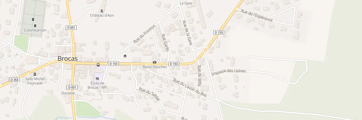 Plan du 301 Rue Camille Lugardon à Brocas