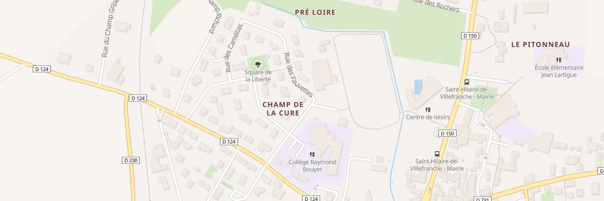 Plan du 7 Rue Jean Moulin à Saint-Hilaire-de-Villefranche