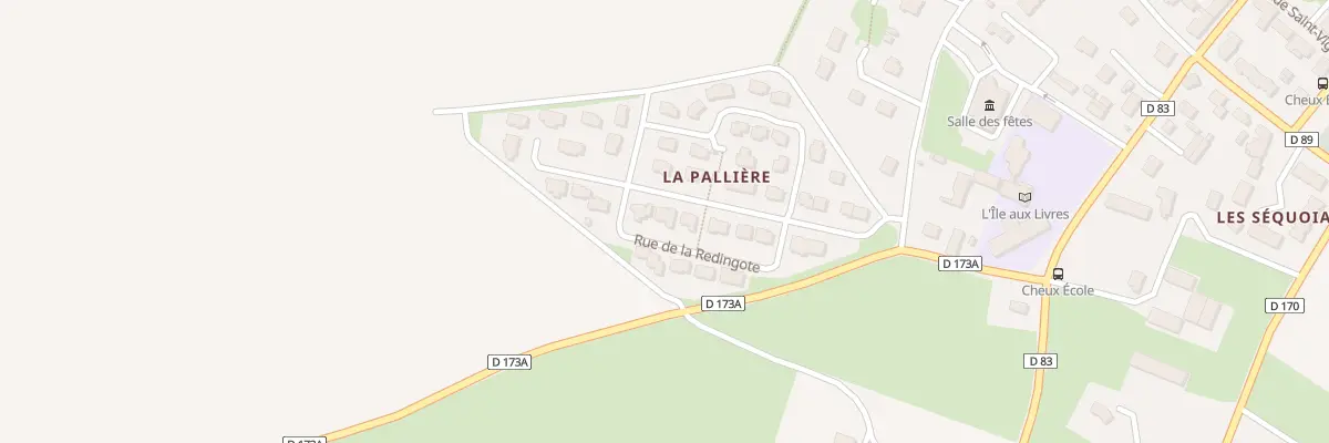 Plan du 14 Rue de la Palliere Cheux à Thue et Mue