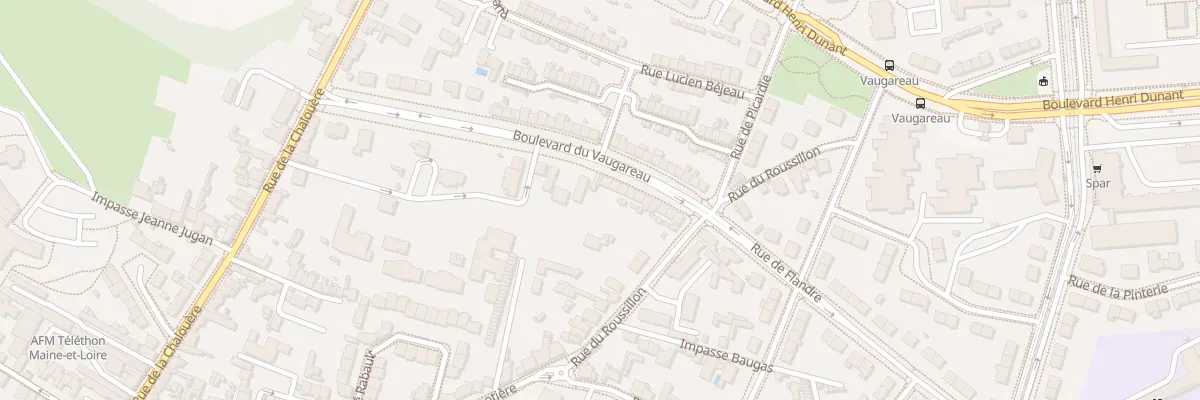 Plan du 50 Bd du Vaugareau à Angers