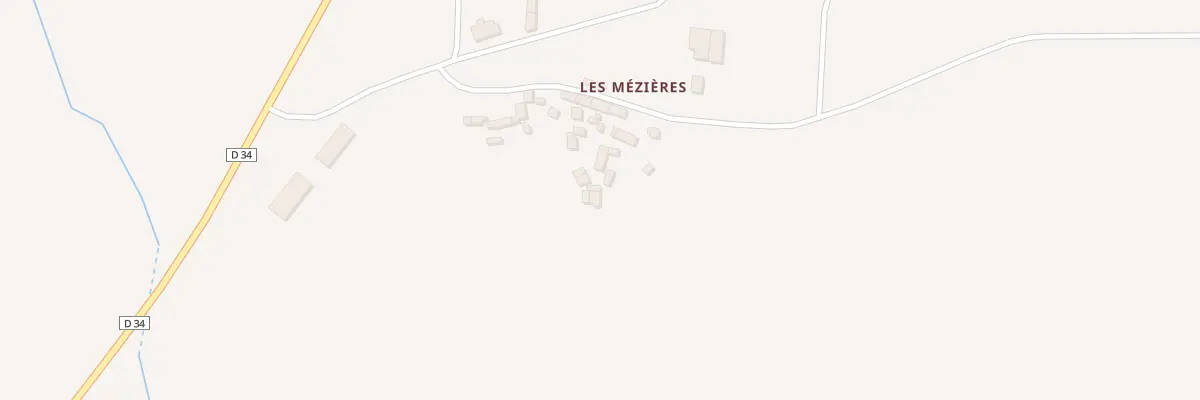 Plan du 3 Les Mezieres à Montreuil-Poulay