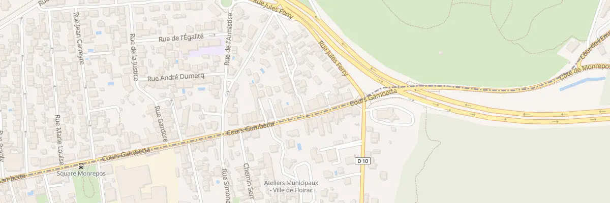 Plan du 122 Crs Gambetta à Cenon