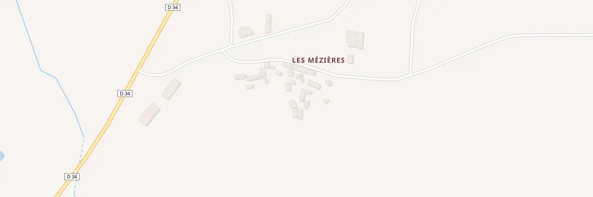 Plan du 5005 Les Mezieres à Montreuil-Poulay