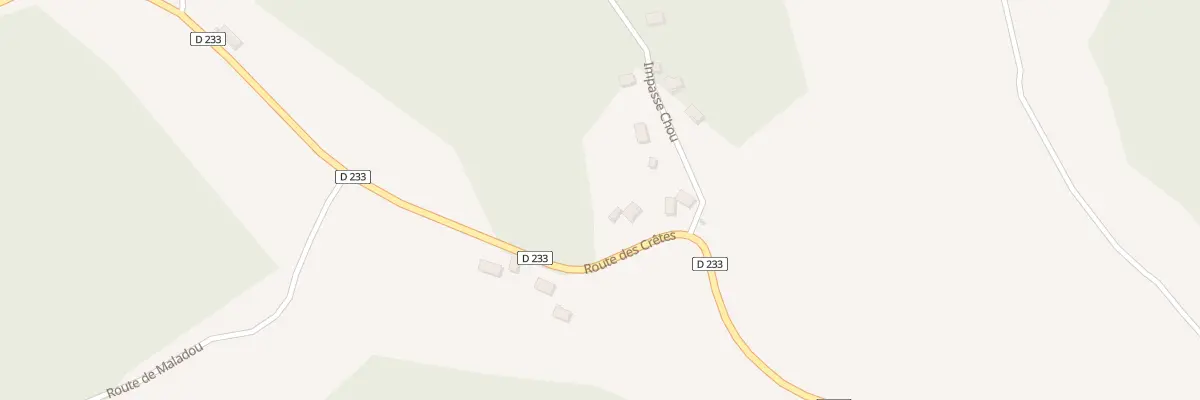 Plan du 2554 Rte des Cretes D 233 à Casteide-Cami