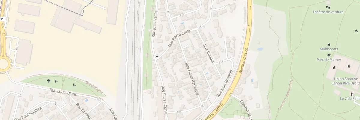 Plan du 40 Rue Henri Barbusse à Cenon