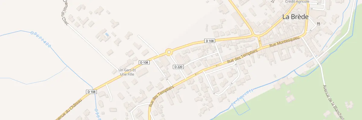 Plan du 2 Rue du General Louis Clouet à La Brède