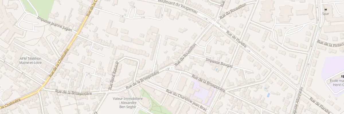 Plan du 36 Rue du Roussillon à Angers