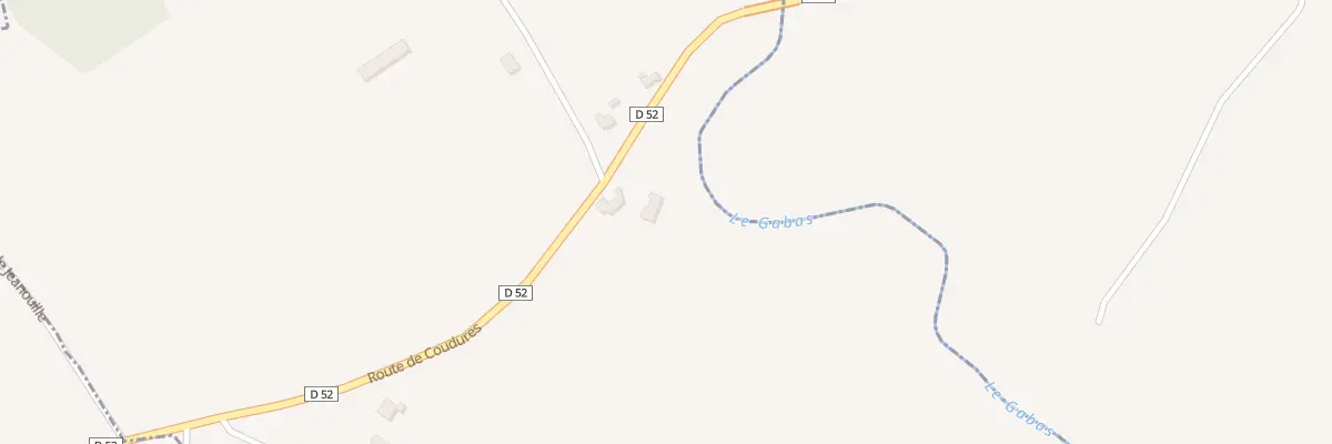 Plan du 400 Rte de Coudures à Serres-Gaston