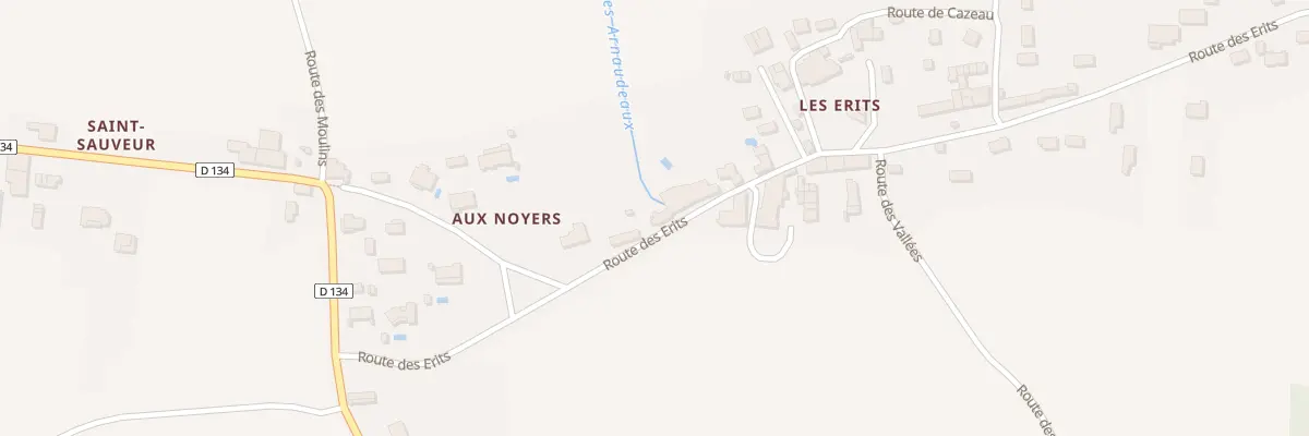 Plan du 277 Rte des Erits à Saint-Girons-d’Aiguevives