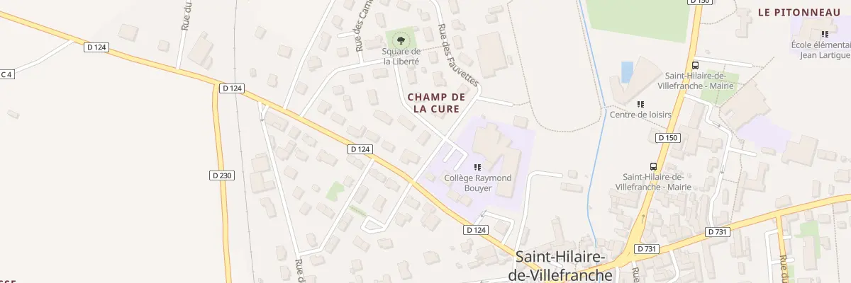 Plan du 1 Rue Jean Moulin à Saint-Hilaire-de-Villefranche