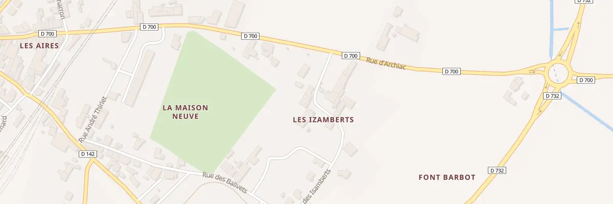 Plan du 4 Rue des Isamberts à Pons