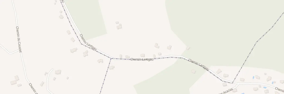 Plan du 545 Che Lartigau à Casteide-Cami