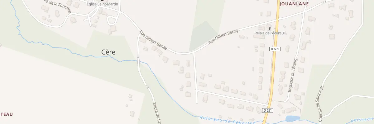 Plan du 283 Rue du 21 Août 1944 à Cère