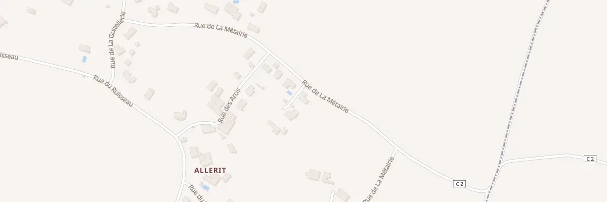 Plan du 32 Rue de la Métairie à Vallans