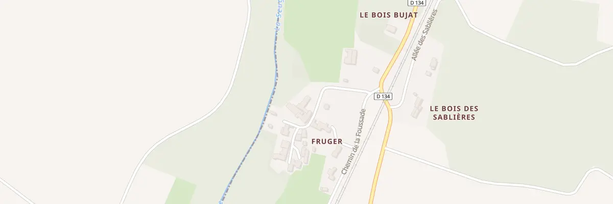 Plan du 8 Che de Chez Fruger à Saint-Sever-de-Saintonge