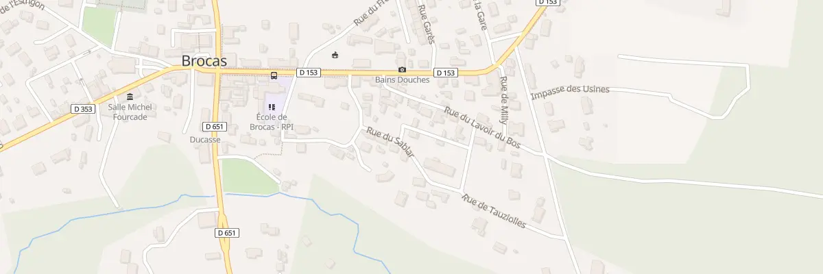 Plan du 119 Rue du Sablar à Brocas