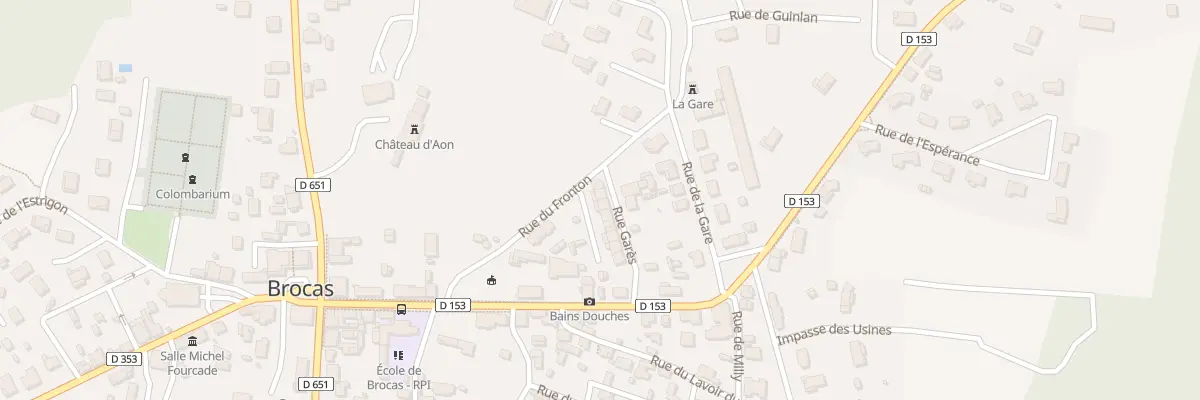 Plan du 97 Rue Garès à Brocas