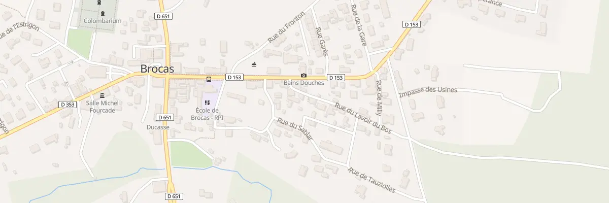 Plan du 40 Rue du Lavoir du Bos à Brocas