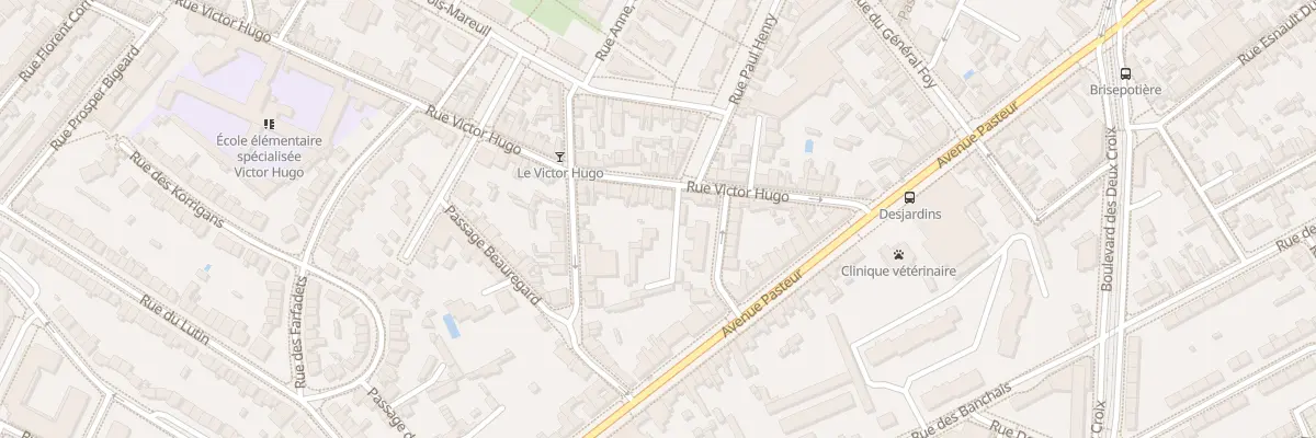 Plan du 52 Rue Victor Hugo à Angers