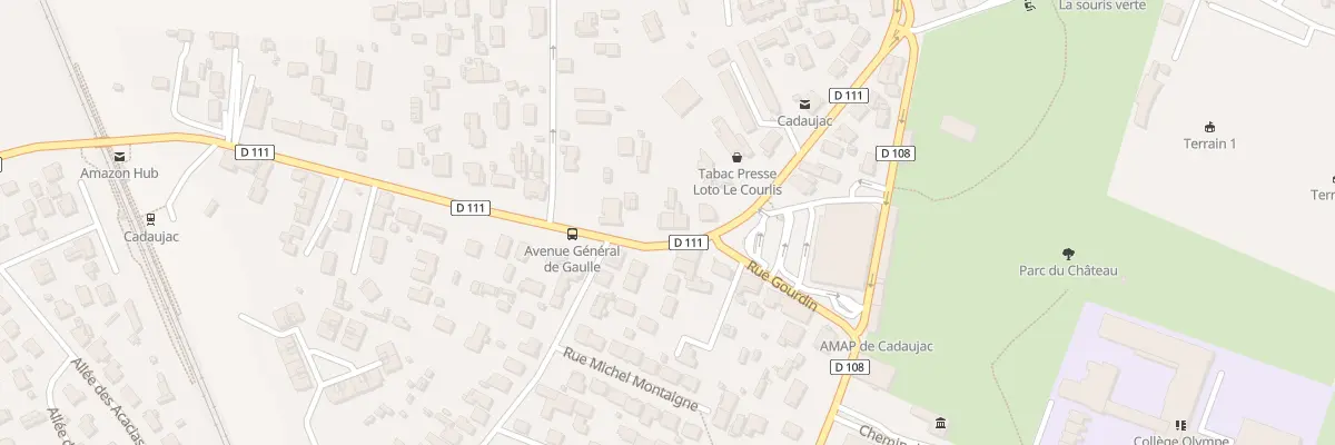 Plan du 505 Av du Gen de Gaulle à Cadaujac