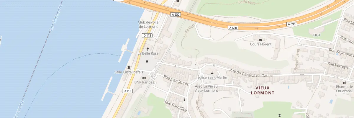 Plan du 12 Rue du Général de Gaulle à Lormont