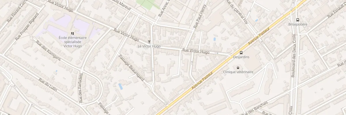 Plan du 50 Rue Victor Hugo à Angers